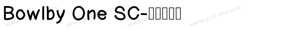 Bowlby One SC字体转换